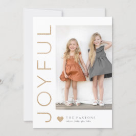 Festividades Cartão com fotos de Feriado de COR EDITÁVEL Joyful