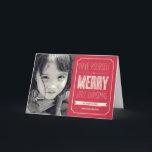 Festividades Cartão com fotos de Feriado de Natal<br><div class="desc">Celebre a temporada com este cartão de férias moderno e na moda de Berry Berry Sweet.</div>