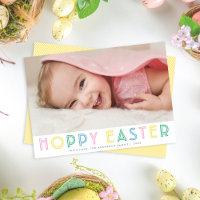 Cartão com fotos de Feriado de Páscoa de Hoppy Mod