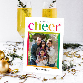 Festividades Cartão com fotos de Feriado do Feliz ano novo Edgy