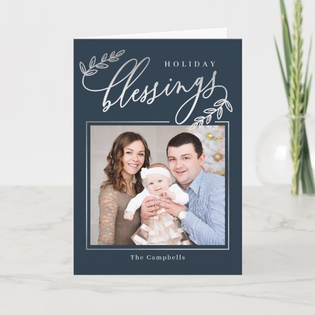 Festividades Cartão com fotos de Feriado Dobrado da Ramificação (Frente)