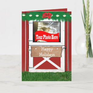 Festividades Cartão com fotos de Feriado Personalizado da Porta