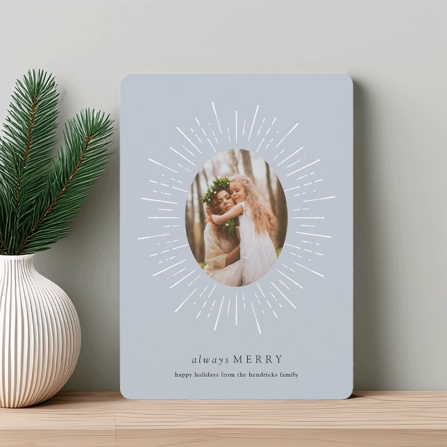 Festividades Cartão com fotos de Feriado Radiante | Nevoeiro (Criador carregado)