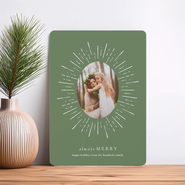 Festividades Cartão com fotos de Feriado Radiante | Willow (Criador carregado)