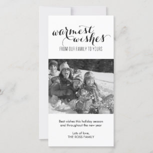 Festividades Cartão com fotos de Férias de Desejo Mais Caloro