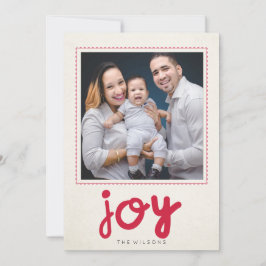 Festividades Cartão com fotos de Férias de Joy Moderno e Whimsi