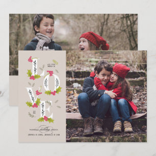 Festividades CARTÃO COM FOTOS de Férias de Natal AMOR