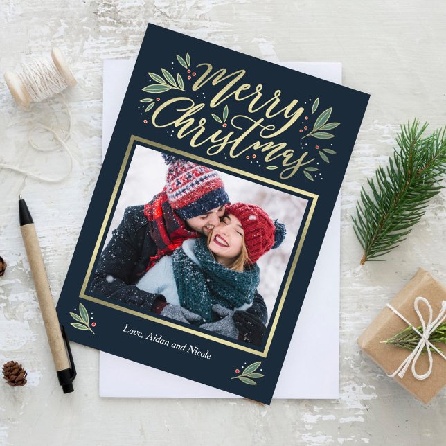 Festividades CARTÃO COM FOTOS de Férias de Natal com Cor EDITÁV (Criador carregado)