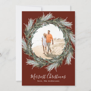Festividades Cartão com fotos de Férias de Natal com Pinho Ve