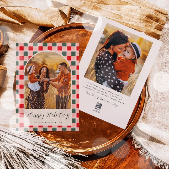 Festividades Cartão com fotos de Férias de Natal do Script Bohe (Criador carregado)