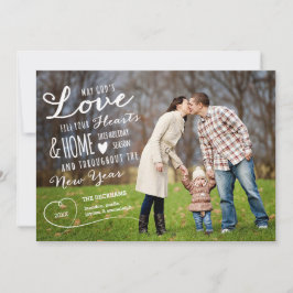 Festividades Cartão com fotos de Férias do Amor de Deus / Fundo