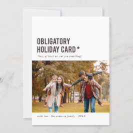 Festividades Cartão com fotos de Férias Engraçado com Cartão de