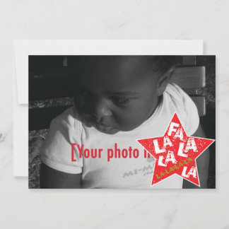 Festividades Cartão com fotos de Férias - Estudado em Estrela F