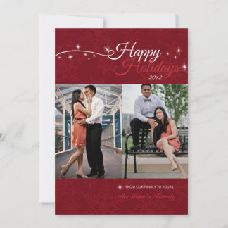 Festividades cartão com fotos de Férias Felizes 5x7 2
