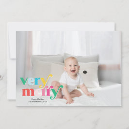 Festividades Cartão com fotos de Férias Muito Brilhante Feliz