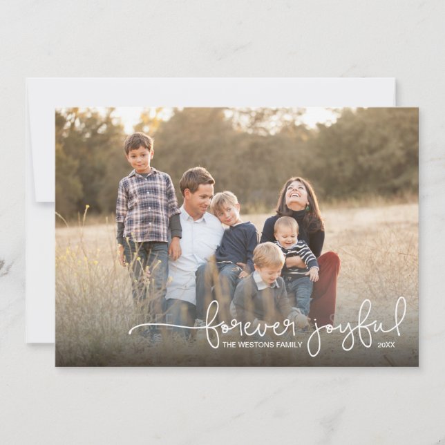 Festividades Cartão com fotos de Férias Simples para Joyful (Frente)