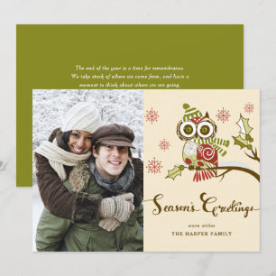 Festividades Cartão com fotos de Férias Snowflakes