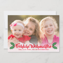 Festividades Cartão com fotos de Fröhliche Weihnachten do