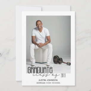 Festividades Cartão com fotos de Graduação ⎢ Elegância Moderna