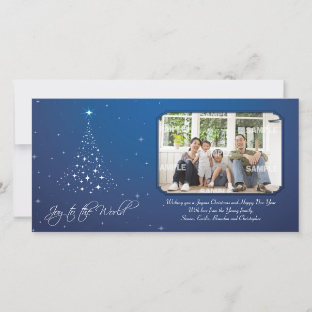 Festividades Cartão com fotos de Joy Sparkly (Frente)