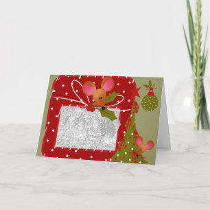 Festividades Cartão com fotos de Mouse Natal