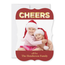 Cartão com fotos de Natal