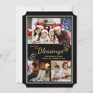 Festividades Cartão com fotos de Natal