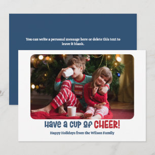 Festividades Cartão com fotos de Natal Cheer