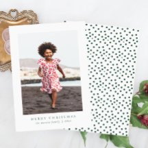 Cartão com fotos de Natal clássico e feliz