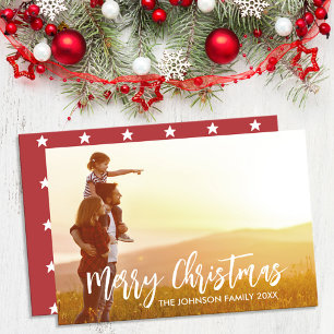 Festividades Cartão com fotos de Natal das Estrelas Russas Mode