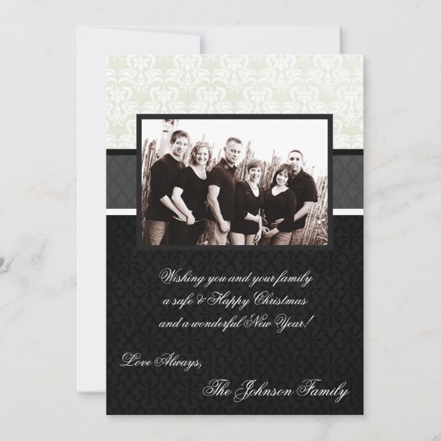 Festividades cartão com fotos de Natal Feliz XMAS 5x7 (Frente)