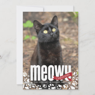 Festividades Cartão com fotos de Natal meowy