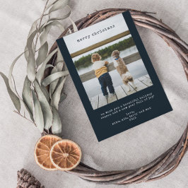 Festividades Cartão com fotos de Natal Minimalista