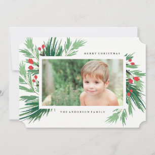 Festividades Cartão com fotos de Natal Mistletoe