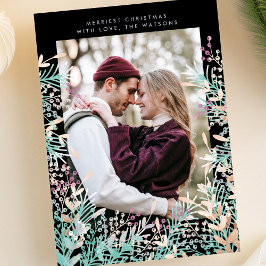 Festividades Cartão com fotos de Natal Pastel Berries