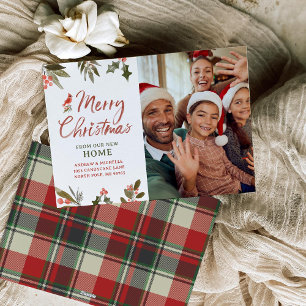 Festividades Cartão com fotos de Novo Endereço Feliz Natal
