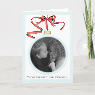 Festividades Cartão com fotos de ornamentos de Feriado dobrado