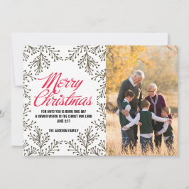 Festividades Cartão com fotos de papel do Feliz Natal