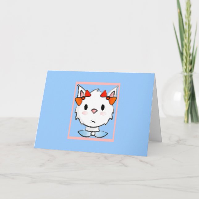 Festividades Cartão com fotos de Páscoa de Bunita Bunny (Frente)