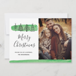 Festividades Cartão com fotos de Portas de Aquarela Moderna