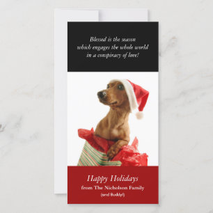 Festividades Cartão com fotos de Puppy Feriado