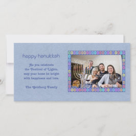 Festividades Cartão com fotos de Quadros de Chanucá