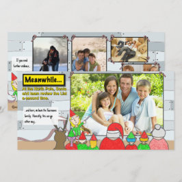 Festividades Cartão com fotos de Revisão da Lista de Natal