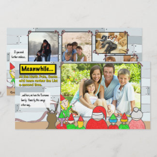 Festividades Cartão com fotos de Revisão da Lista de Natal