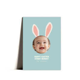 Festividades Cartão com fotos de saudação de Páscoa coelho boni