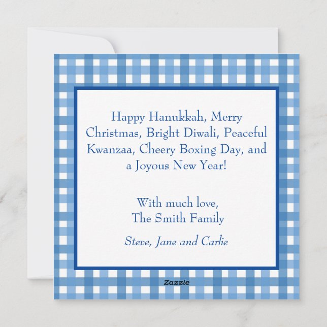 Festividades Cartão com fotos de Xadrez de Férias Inclusivo (Verso)