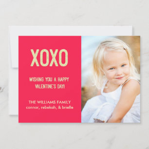 Festividades Cartão com fotos Dia de os namorados XOXO