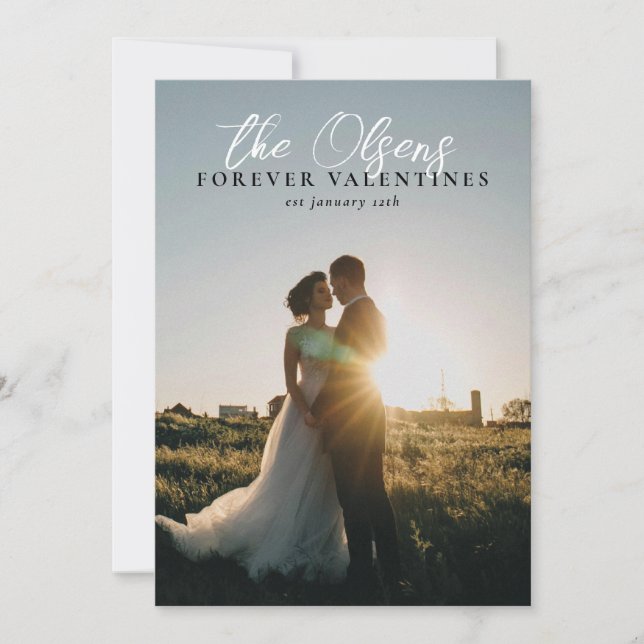 Festividades cartão com fotos do Dia de os namorados "Namorados (Frente)