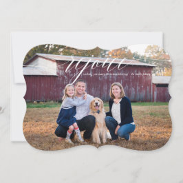 Festividades Cartão com fotos Elegante de Feriado de Regozijo