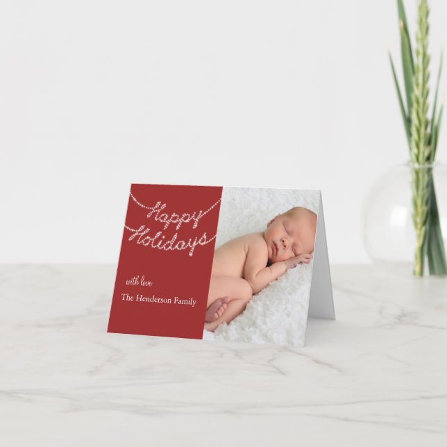 Festividades Cartão com fotos Feliz de Férias (Frente)